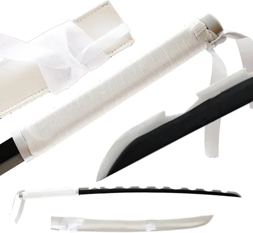 Vista 20 de Demon Slayer - Espada Tanjiro Katana de acero 1065, espiga completa, hecha a mano, Katana japonesa real, 41 pulgadas