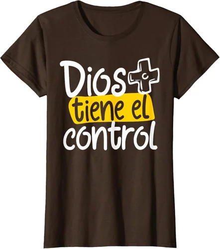 Vista 18 de Regalo Cristiano En Español Christian Spanish Dios Tiene Con Camiseta, Negro