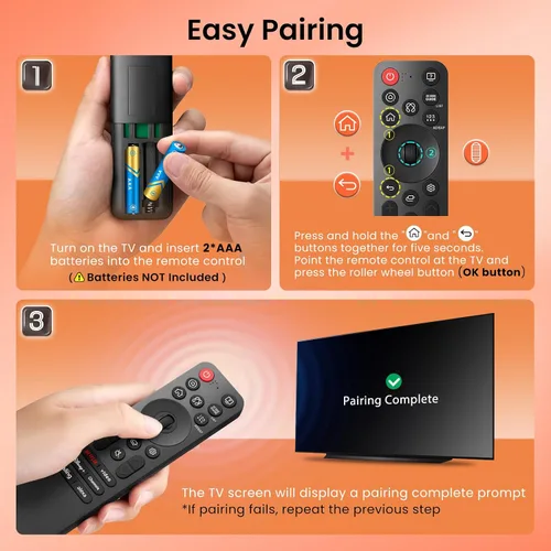 Vista 6 de MR25GA para LG-Smart-TV-Magic-Control Remote-Reemplazo con garantía de 1