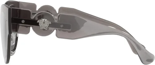 Vista 2 de Versace Woman Sunglasses Transparent Dark Grey Frame, Dark Grey Lenses, 53MM