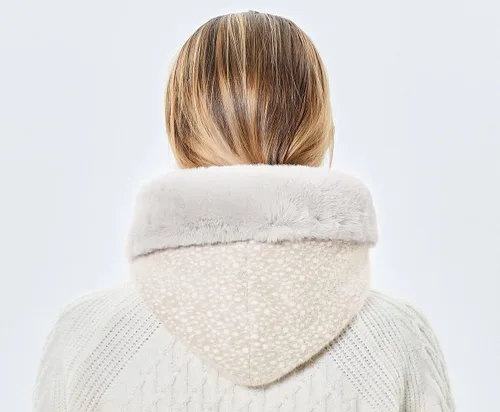 Vista 21 de Gorros de invierno para mujer, pasamontañas, bufanda, para clima frío, conjunto para mujer, gorro con capucha