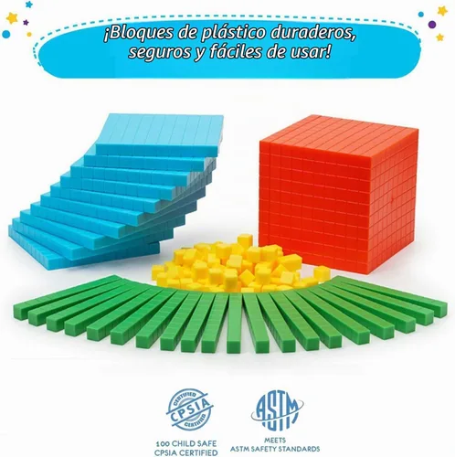 Vista 7 de Simply magic 131 bloques base de diez bloques para matemáticas - contadores