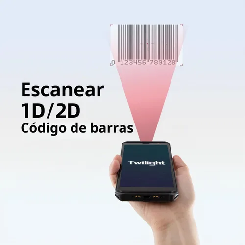 Vista 3 de Android 11 escáner de código de barras portátil portátil, escáner PDA de 5.5 pulgadas, con captura de datos de código de barras 1D 2D Honeywell