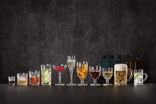 Vista 8 de Nachtmann Noblesse Collection - Juego de 2 vasos de cóctel de cristal transparente con tallo, perfectos para beber champán, vino dulce, martini