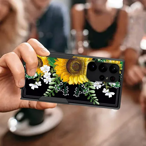 Vista 198 de Funda para Galaxy A14 5G, resistente de doble capa híbrida de policarbonato duro, goma suave, a prueba de golpes, funda protectora resistente