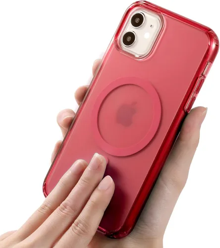 Vista 91 de Funda para iPhone 11, funda magnética con función atril [protección de grado militar] y [compatible con MagSafe], funda protectora delgada