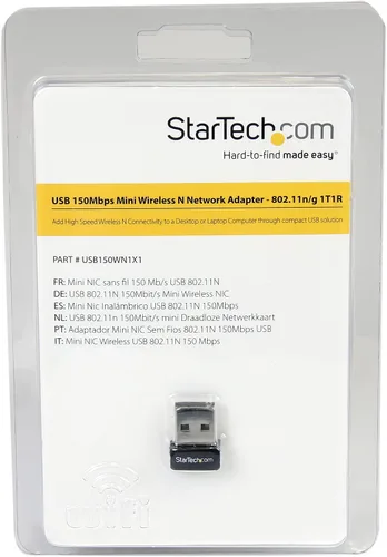 Vista 3 de StarTech USB 150Mbps Mini Wireless N adaptador de red (USB150WN1X1)