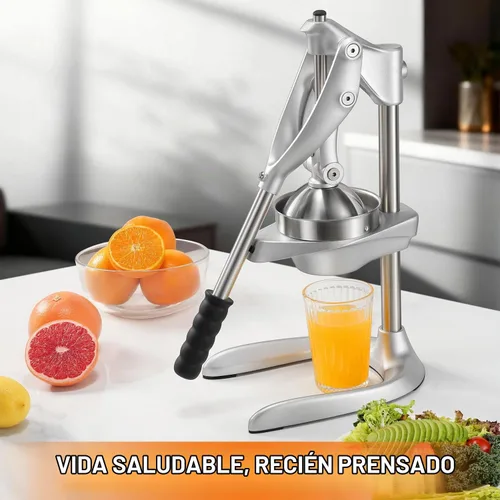 Vista 2 de Exprimidor manual, prensa de jugo de encimera de acero inoxidable para cítricos