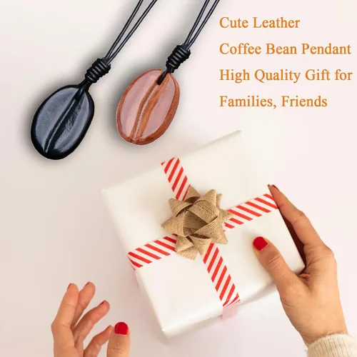 Vista 7 de RRBMMH Llavero de cuero hecho a mano, llavero de grano de café, único hecho a mano, bolsa colgante para hombres, mujeres