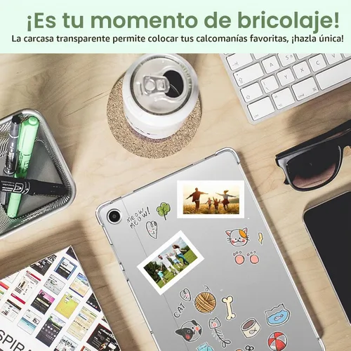Vista 5 de TiMOVO Funda transparente para Samsung Galaxy Tab A11+/A11 Plus de 11 transparente (A-Clear)