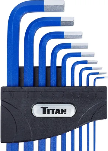Vista 6 de Speedway Motors Titan Tools - Juego de llaves hexagonales Allen de extremo de bola de retén largo, SAE/métrico