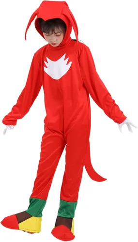 Vista 6 de Besonca Kids Costume Cartoon Bodysuit Jumpsuit Cosplay Halloween Pretend Play Onesies Headpiece Gloves for Girl Boy