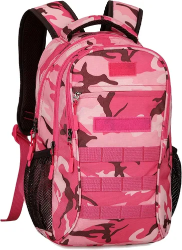 Vista 10 de CREATOR Mini mochila táctica militar MOLLE mochila mochila estudiante escuela viajes camping bolsa