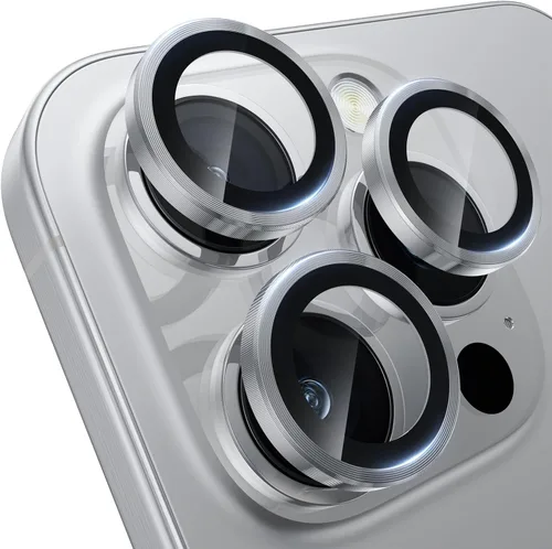Vista 8 de WSKEN Protector de lente de cámara para iPhone 16 Pro/iPhone 16 Pro Max - [Modelo de disparo original] Protector de pantalla de cámara de vidrio