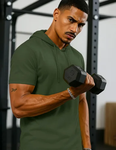 Vista 2 de TACVASEN Short Sleeve Hoodies for Men Cotton Hoodies Summer Sweatshirt Lightweight Breathable Workout Shirts Pullover Verde militar