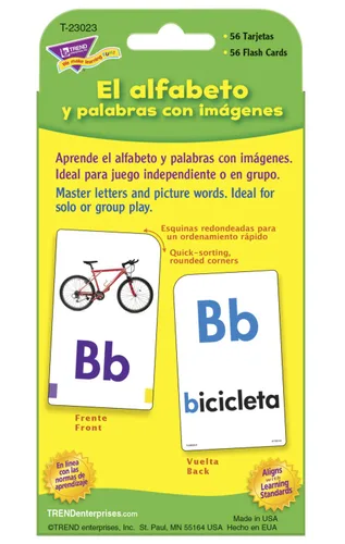 Vista 7 de Tarjetas flash de bolsillo con letras del alfabeto y la imagen en español
