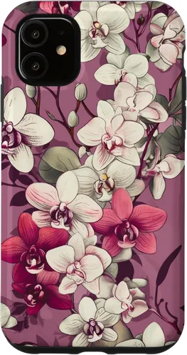 Vista 8 de Orchid Flowers Purple Pink Floral Case for iPhone 17