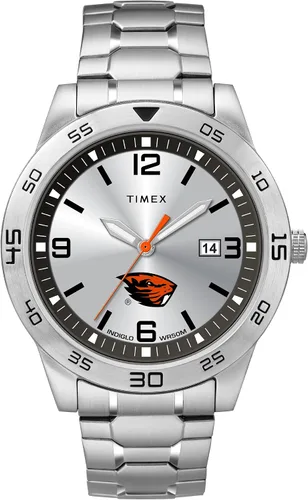 Vista 12 de Timex Tribute Reloj de cuarzo para hombre Citation de 42 mm con correa de acero inoxidable