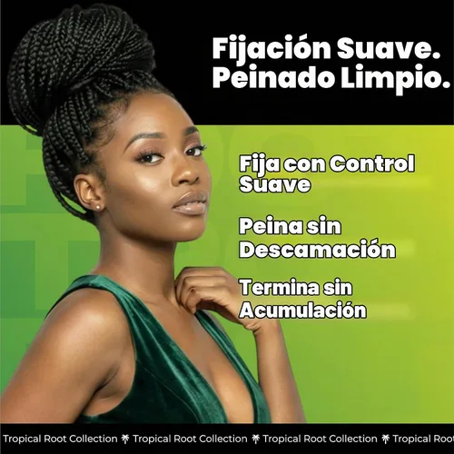 Vista 3 de Bronner Bros Tropical Roots Twist Cream para trenzas, rastas y giros, 6