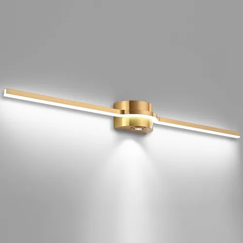 Vista 11 de SOLFART BK-3C - Luces LED de tocador para baño, lámparas de baño negras, 3 colores de temperatura regulable de 48 pulgadas