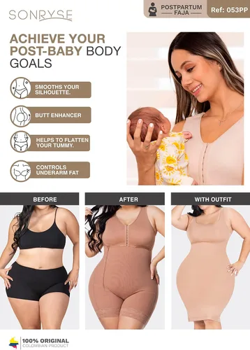Vista 5 de Sonryse Fajas Colombianas Postparto Colombian Post-partum Shapewear for Women