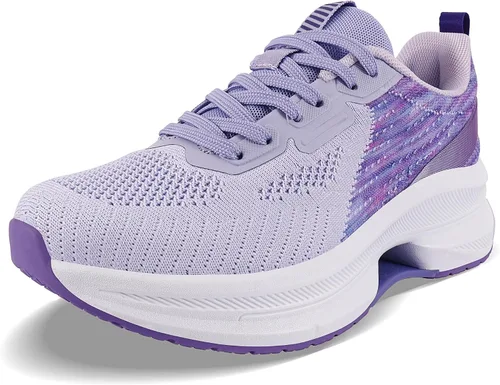 Vista 7 de QUINMOK Tenis antideslizantes para mujer, de malla, para caminar y correr