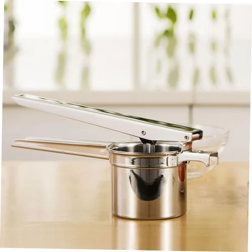 Vista 7 de Cabilock Exprimidor manual de limón de acero inoxidable con mango largo para apretar sin esfuerzo y fácil limpieza para chefs caseros y cocinas