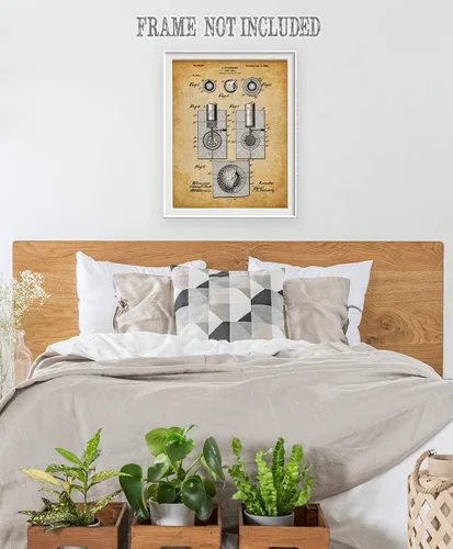 Vista 6 de Golf Ball Patent Print – Great Home and Office Decoration, Classic Man Cave and Country Club Design, Sports Artwork for Golf Coaches, Men, and
