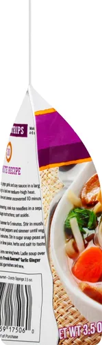 Vista 3 de Fresh Gourmet, Wonton Strip, jengibre ajo, 3.5 onzas
