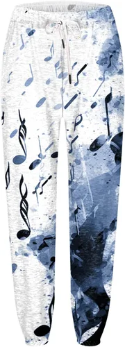Vista 3 de Pantalones deportivos para mujer, cintura elástica, cómodos, casuales, con bolsillos