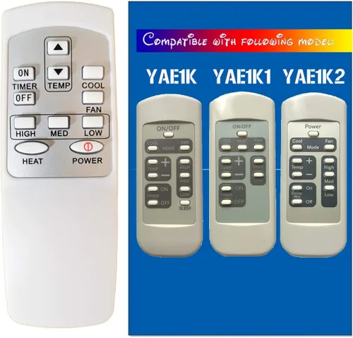 Vista 4 de Reemplazo para control remoto de aire acondicionado de ventana GE (HA-G-01)