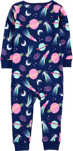 Vista 2 de Simple Joys by Carter's Pijama de algodón sin pies de ajuste cómodo para niños (3 unidades)
