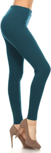 Vista 21 de Leggings Depot NCL27 pantalones capri para yoga de algodón premium suave Negro