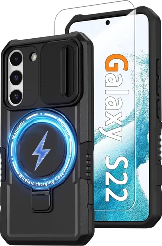 Vista 113 de Funda magnética para Samsung Galaxy Note 20 Ultra con soporte de anillo [con protector de pantalla] [Compatible con carga inalámbrica MagSafe] Funda
