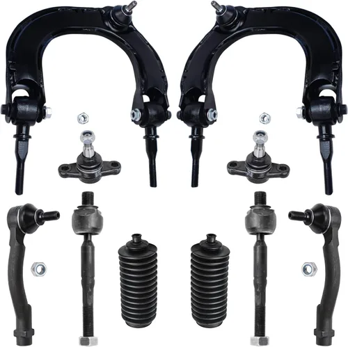 Vista 102 de Detroit Axle - Kit de suspensión delantera de 10 piezas para Chevrolet Trailblazer GMC Envoy 2004-2007 2005 2006 Soportes de brazo de control