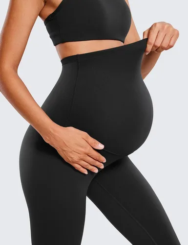 Vista 6 de CRZ YOGA Butterluxe - Leggings de maternidad sobre el vientre de 25 pulgadas, pantalones suaves para entrenamiento, yoga y embarazo