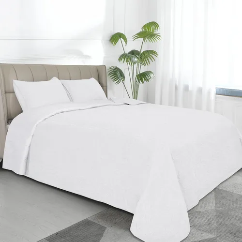 Vista 45 de Easy-Going - Juego de colcha reversible tamaño individual con 1 colcha y 1 funda de almohada, colcha de cama suave, colcha de microfibra ligera