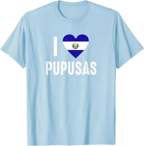 Vista 103 de Camiseta I Love Pupusa from El Salvador