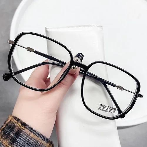 Vista 6 de Lentes de lectura portátiles a la moda para mujer, anti luz azul, cuadrados, con bloqueo de luz azul, portátiles ultraligeros (negro, 0)