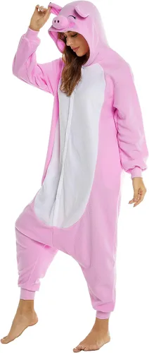 Vista 4 de CANASOUR Pijama de elefante unisex para fiesta de cosplay de polar