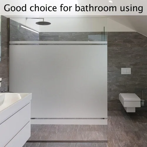 Vista 5 de HIDBEA Película Esmerilada de Privacidad para Ventanas, Control de Calor, Bloqueo UV, Adherencia Estática, No Adhesiva, Reutilizable, Cubiertas