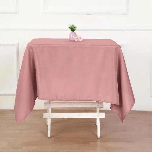 Vista 13 de Efavormart - Mantel rectangular de poliéster, 90 x 156 pulgadas, color borgoña, 5 unidades, para bodas, fiestas, restaurantes