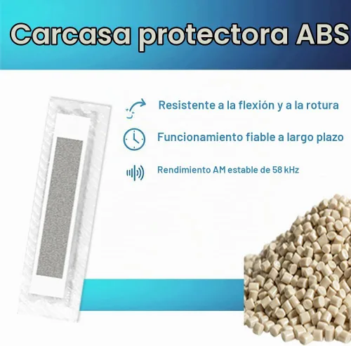 Vista 4 de 5000pcs 58KHz etiquetas suaves de seguridad, AM Acousto-Magnetic Anti-Theft EAS Etiquetas