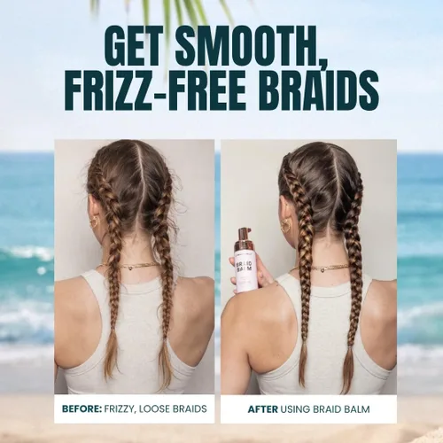 Vista 16 de The Beachwaver Co. Bálsamo para Trenzas Preparación Pre-Trenza - Tamaño Completo (4 Fl Oz) Espuma Imprimadora Domadora de Frizz Fortalece