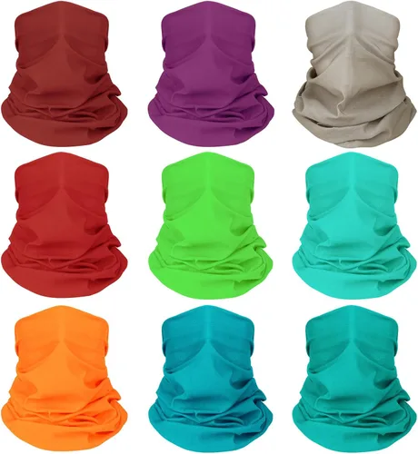 Vista 11 de Bufanda transpirable para el cuello, máscara facial para hombres y mujeres, senderismo, ciclismo, deportes, pesca, protección solar UV bandana