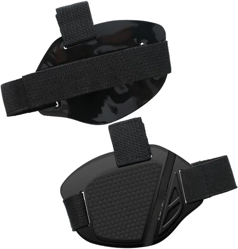 Vista 5 de Protector de zapatos de motocicleta de 2 piezas y almohadilla de palanca de cambios de goma, color negro