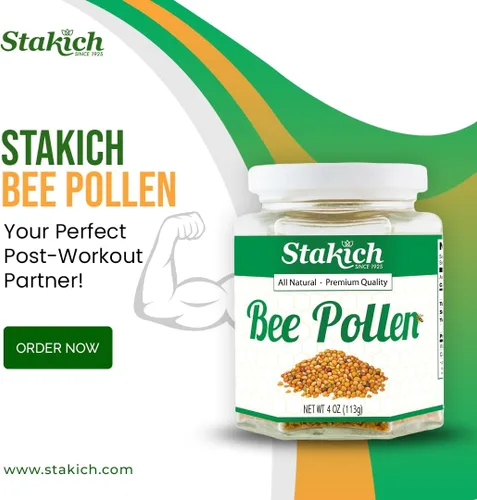 Vista 5 de Stakich gránulos de polen de abeja - 100% puro, natural, sin procesar, 16 onza, 1