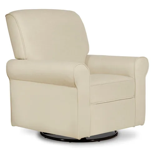 Vista 10 de Evolur London - Asiento giratorio tapizado de felpa, diseño ergonómico para guardería en fósil, montaje sin herramientas, fácil de limpiar