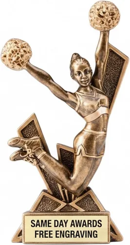 Vista 15 de Checkmate Sports Trophy Award – Custom Engraved Resin Trophy with Bold Design – Recognition Award for Competitions Teams Schools Leagues and Events