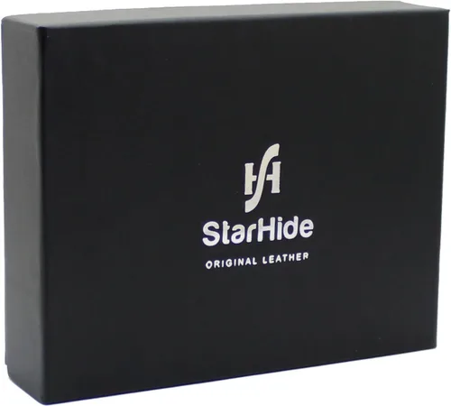 Vista 7 de Cartera de cuero real con cierre RFID para hombre, 1180